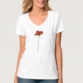 Camiseta básica de camiseta-do-pescoço-feminino