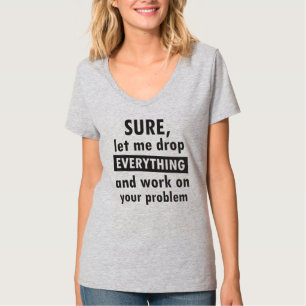 Camiseta básica de camiseta-do-pescoço-feminino