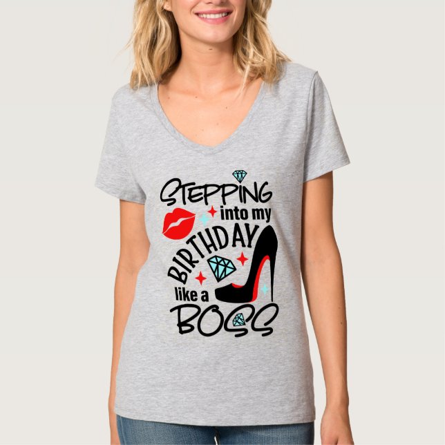 Camiseta básica de camiseta-do-pescoço-feminino (Frente)