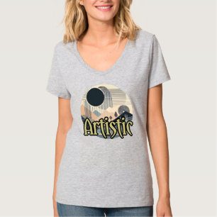 Camiseta básica de camiseta-do-pescoço-feminino