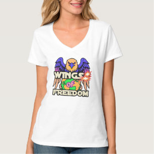 Camiseta básica de camiseta-do-pescoço-feminino