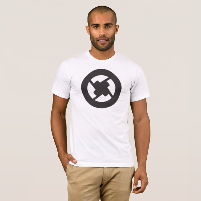 Camiseta Básica de Canvas de Bella Masculina ZRX - (Frente Completa)