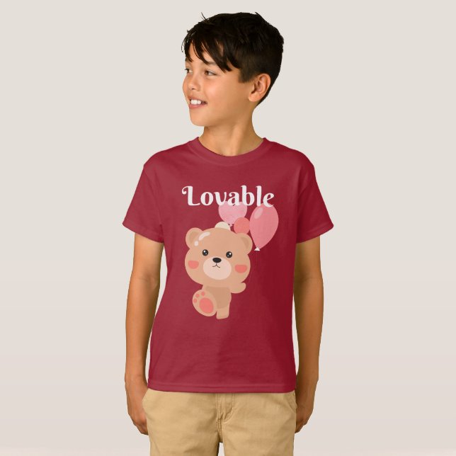 Camiseta Básica De Crianças Adoráveis (Frente Completa)