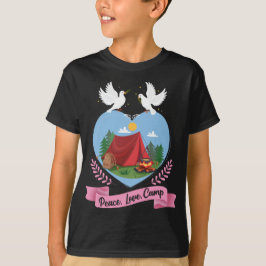 Camiseta básica de crianças caminhando