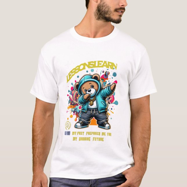 CAMISETA BÁSICA DE DABBING FUTURO PARA HOMENS  (Frente)