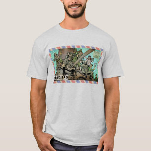 Camiseta básica de design de Engrenagens de Tempo