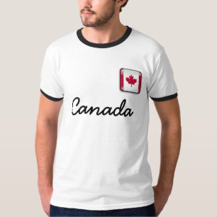 Camiseta básica de engomar masculina do Canadá