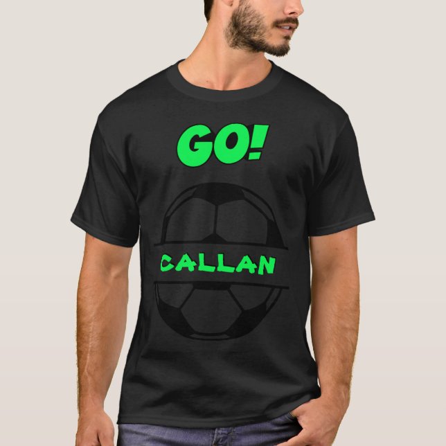 Camiseta Básica de Futebol para Meninos Juvenis (Frente)