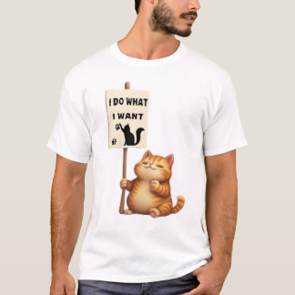 Camiseta básica de gatos