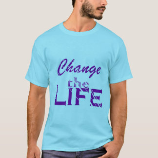 Camiseta Básica de Homens Azuis
