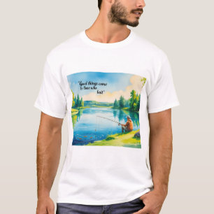 Camiseta básica de homens - "Coisas boas vêm por a