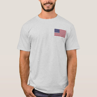 Camiseta Básica de Homens de Bandeira Americana