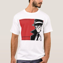 Camiseta Básica de Homens em Quadrinhos Minimalist
