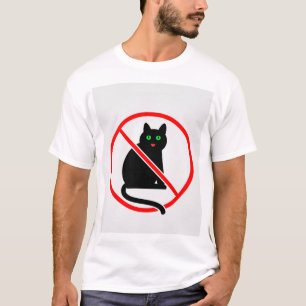Camiseta Básica de Homens sem Gatos