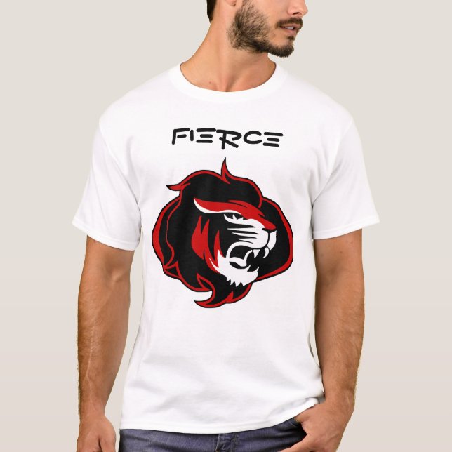 Camiseta Básica de impressão Rei Fierce (Frente)