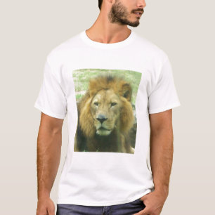 Camiseta Básica de Leão Masculino