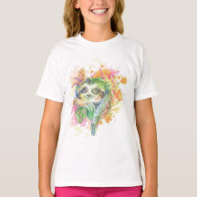 Camiseta Básica de Menina - Lama