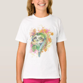 Camiseta Básica de Menina - Lama