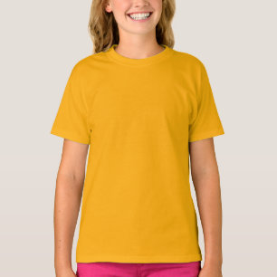 Camiseta Básica de Meninas Douradas