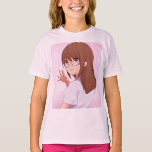 Camiseta Básica de Meninas Elegantes