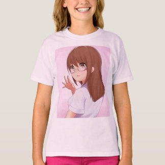 Camiseta Básica de Meninas Elegantes