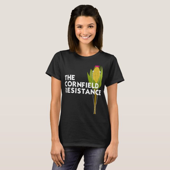 Camiseta básica de mulheres - A resistência de Cor (Frente Completa)