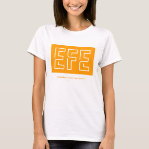 Camiseta básica de mulheres da EFE