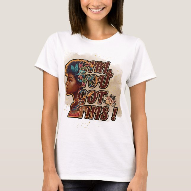 Camiseta básica de mulheres - Menina, você tem iss (Frente)