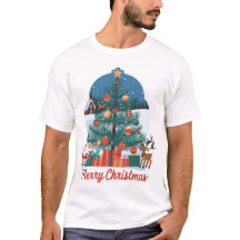 Camiseta básica de Natal masculino: Na moda Novo m