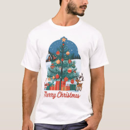 Camiseta básica de Natal masculino: Na moda Novo m