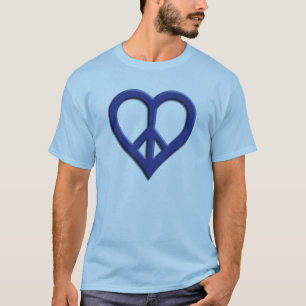 Camiseta Básica de Paz e Amor