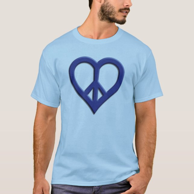 Camiseta Básica de Paz e Amor (Frente)