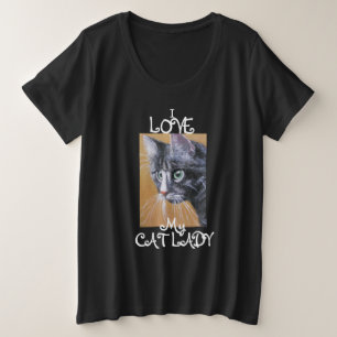 Camiseta Básica de Tamanho Superior das Mulheres d