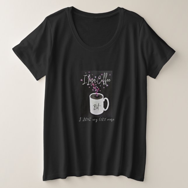 Camiseta Básica de Tamanho Superior das Mulheres d (Frente do Design)