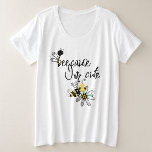 Camiseta básica de tamanho superior para mulheres