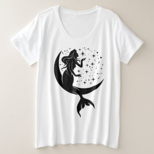 Camiseta básica de tamanho superior para mulheres