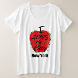 Camiseta básica de tamanho superior para mulheres