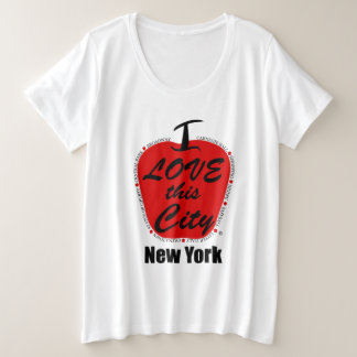 Camiseta básica de tamanho superior para mulheres