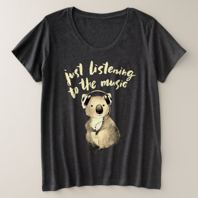 Camiseta básica de tamanho superior para mulheres (Frente do Design)