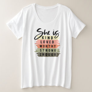 Camiseta básica de tamanho superior para mulheres