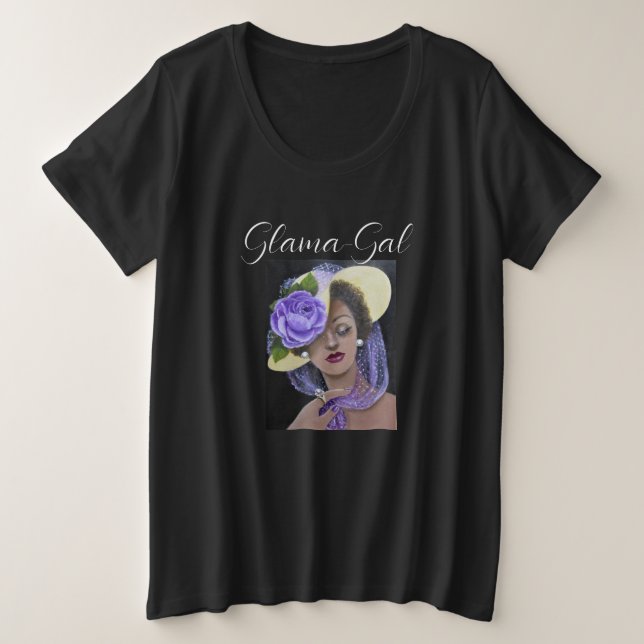 Camiseta básica de tamanho superior para mulheres (Frente do Design)