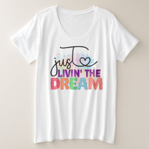 Camiseta básica de tamanho superior para mulheres