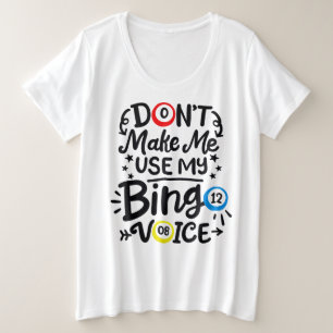 Camiseta básica de tamanho superior para mulheres