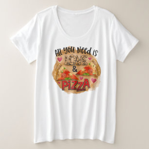 Camiseta básica de tamanho superior para mulheres