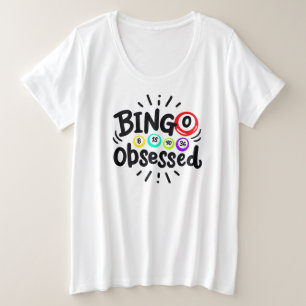 Camiseta básica de tamanho superior para mulheres