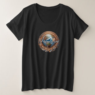 Camiseta básica de tamanho superior para mulheres