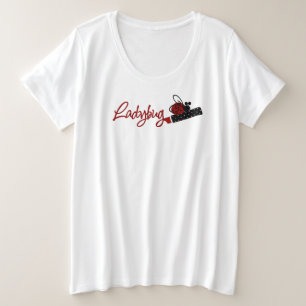 Camiseta básica de tamanho superior para mulheres