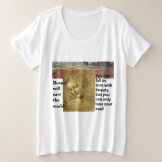 Camiseta básica de tamanho superior para mulheres