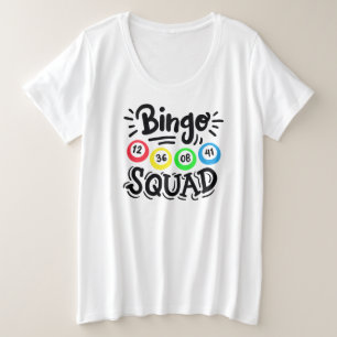 Camiseta básica de tamanho superior para mulheres