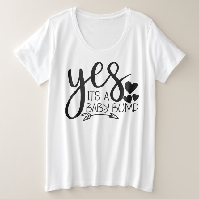 Camiseta básica de tamanho superior para mulheres (Frente do Design)